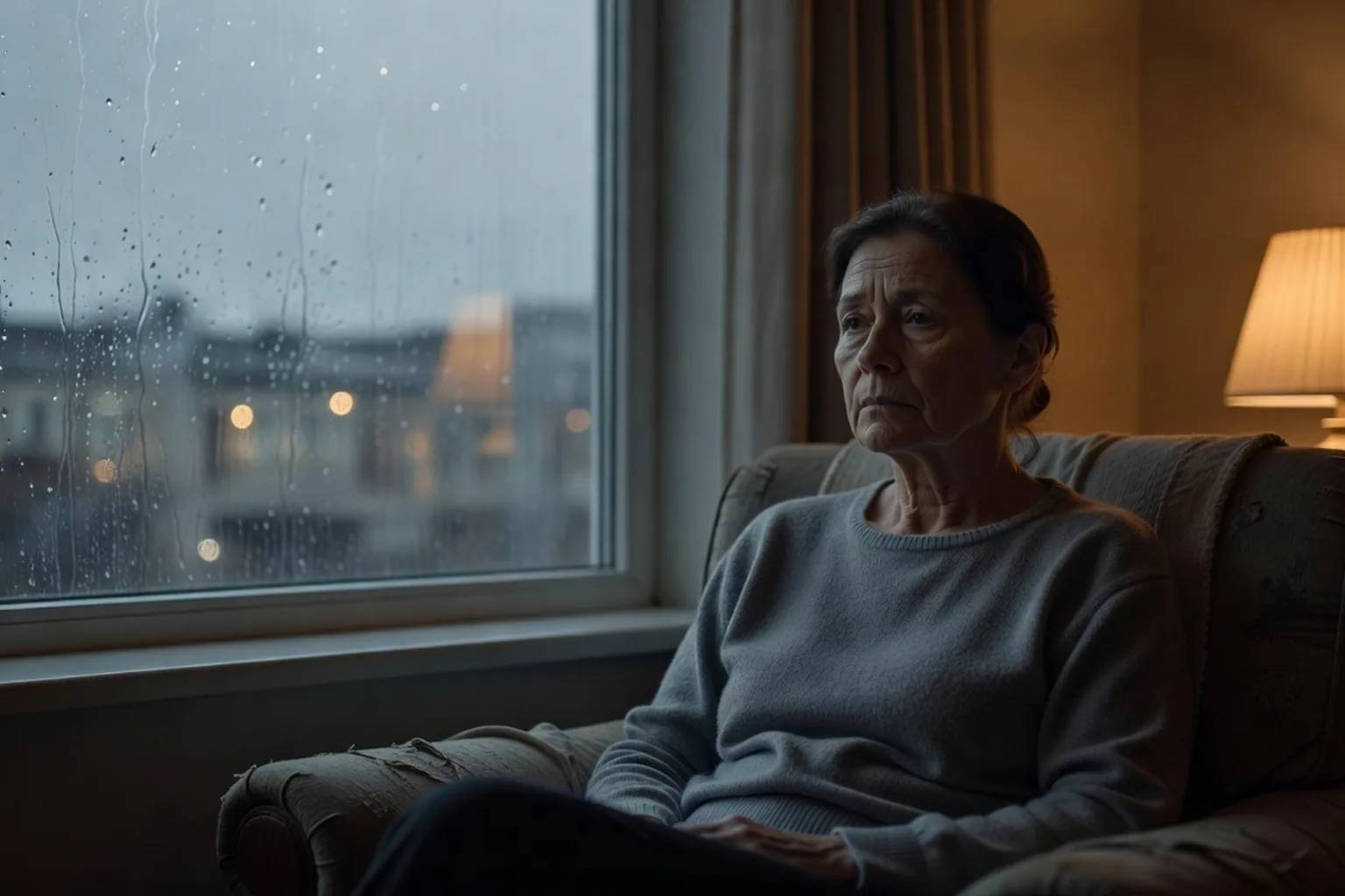 Personne face à une dépression chronique, expression déterminée mais épuisée